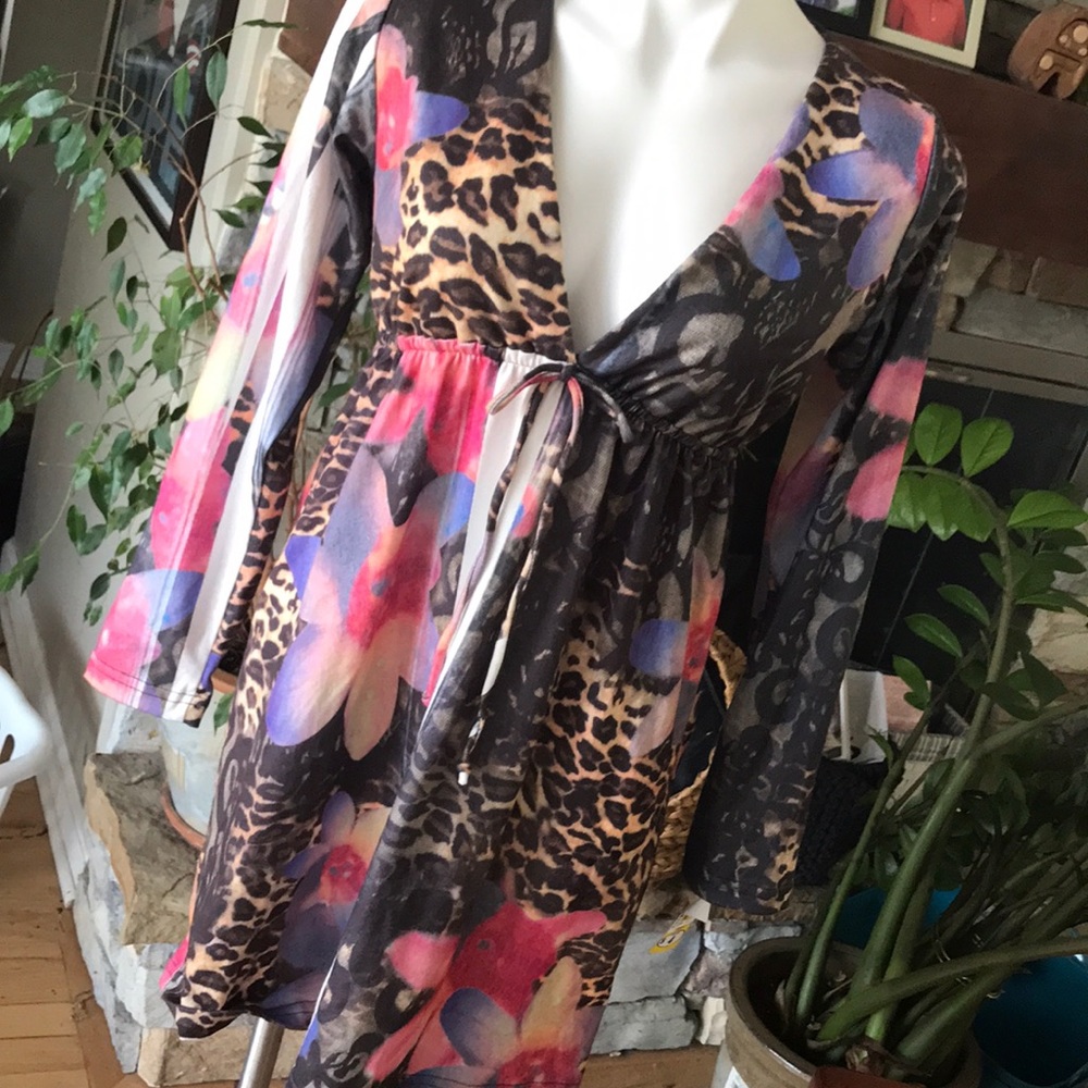 Mix pattern dress NWOT